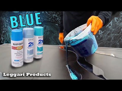 Epic Black & Blue Epoxy Countertops Make Them Look Like Blue Stone | Huge Savings