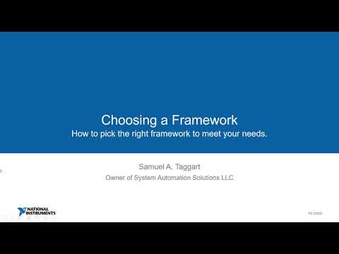 Choosing a Framework Presentation Feb 27 2020