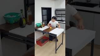 Foldable Hidden Table 📌 Pull it out when you need it, hide it when you don't. 🪑✨