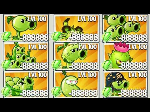 Random 30 Green Plants Long Range Attack Battlez - Who WIll Win? - Pvz 2 Plant vs Plant