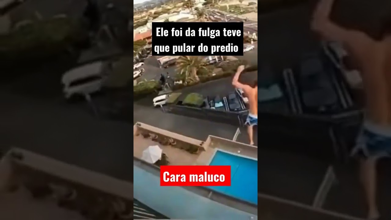 homem pula do prédio pra fugir