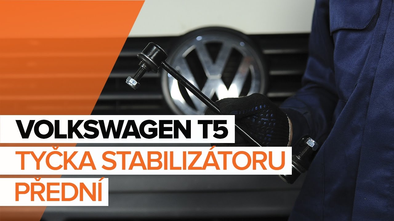 Jak vyměnit přední tyčky stabilizátora na VW Multivan T5 – návod k výměně