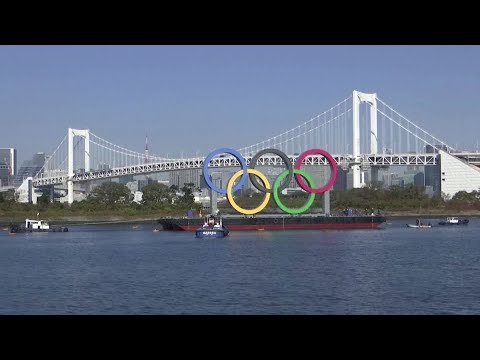 オリンピックのリングが東京湾に戻る (Olympic rings return to Tokyo Bay)