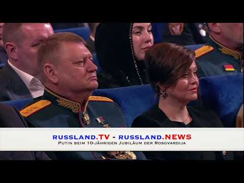 Putin beim 10 jährigen Jubiläum der Rosgvardija