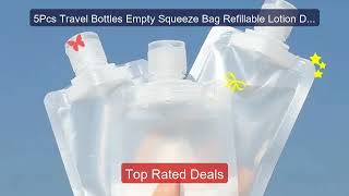Download lagu 5Pcs Travel Bottles Empty Squeeze Bag Refillable Lotion Dispen... -- Best Buy 2026 | Great Quality! mp3
