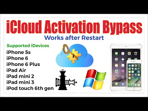 Windows | iOS 12.4.4 | iCloud Activation Bypass | iPhone 5s, 6, 6 Plus | iPad Air, mini 2 & 3