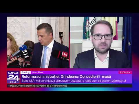 Președintele USR, Dominic Fritz, în direct la Digi24