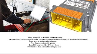 How to program a Ford SRS module using as built data to program it. J2534 programing srs module.