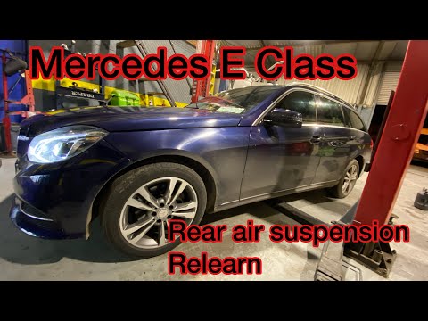 Mercedes E Class, air suspension calibration / reset (W212)