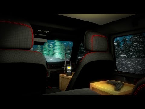 Zombie Apocalypse | Snowstorm Car Drive Ambience | Rain Sounds | ASMR