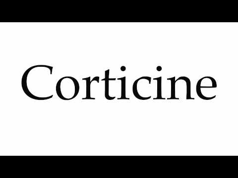 How to Pronounce Corticine