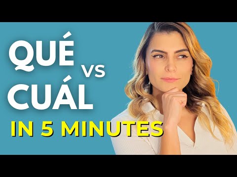 When to use Qué vs Cuál | Interrogative Pronouns in Spanish