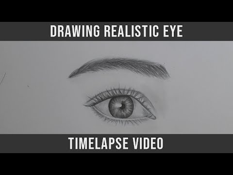 Drawing Realistic Eye | Timelapse Video