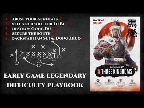 [Outdated] Ma Teng Early Game Legendary Difficulty Playbook - Total War: Three Kingdoms