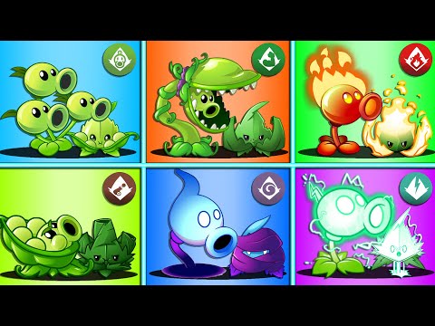 Random 6 Best Pair PEA & MINT POWER-UP - Who Will Win? - PvZ 2 Plant vs Plant