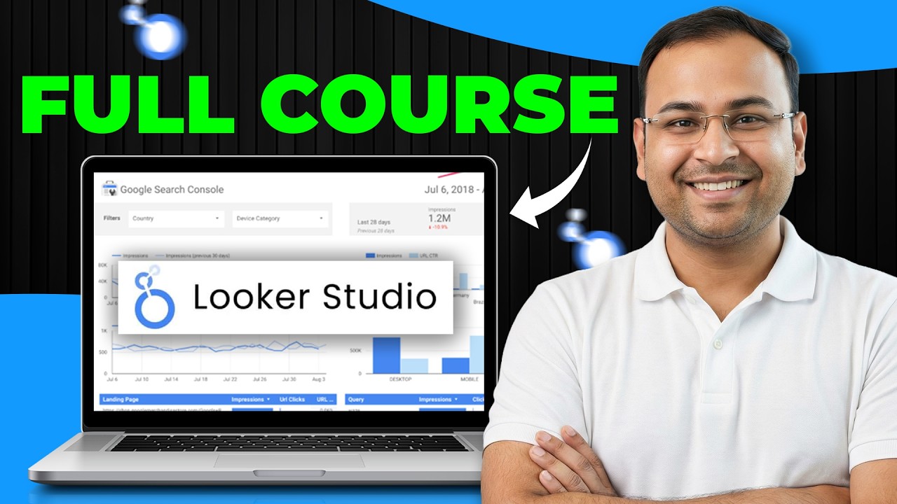 Learn full Looker Studio Course in 2.5 Hours in Hindi | Looker studio Course | Umar Tazkeer