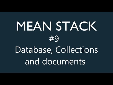 Mean Stack Tutorial 9 Creating Database Collection and Documents