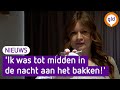 Loraine maakt koekjes met een boodschap