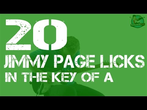 20 Jimmy Page Licks in the Key of A