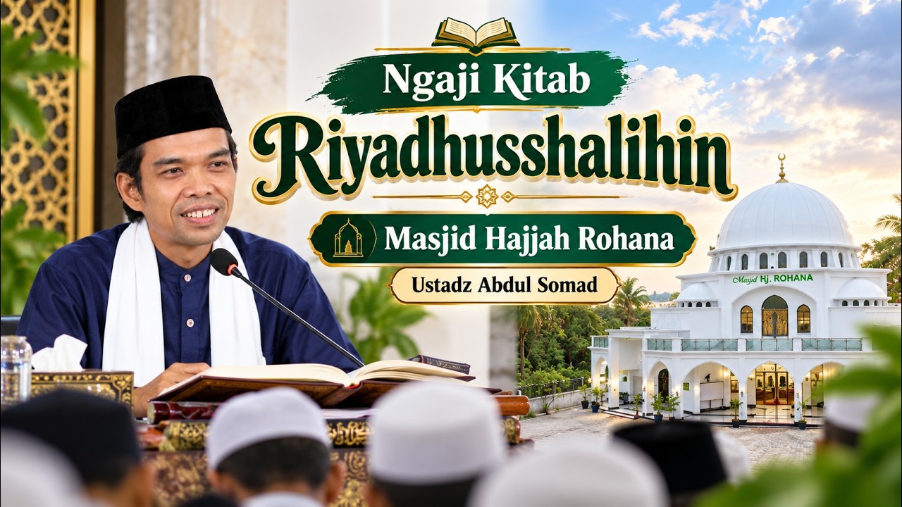 LIVE | Ngaji Kitab Riyadhusshalihin 192 | Masjid Hajjah Rohana | Ustadz Abdul Somad