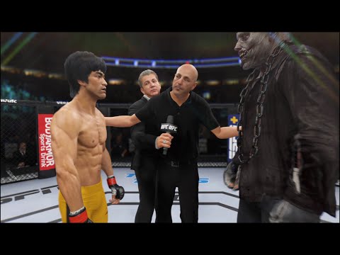 Bruce Lee vs. Walking Dead - EA Sports UFC 4 - Epic Fight 🔥🐲