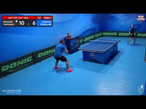 13:30 Hennadii Yurchenko 3-2 Liubomyr Sheshurak West 1 WIN CUP 21.11.2022 | TABLE TENNIS WINCUP