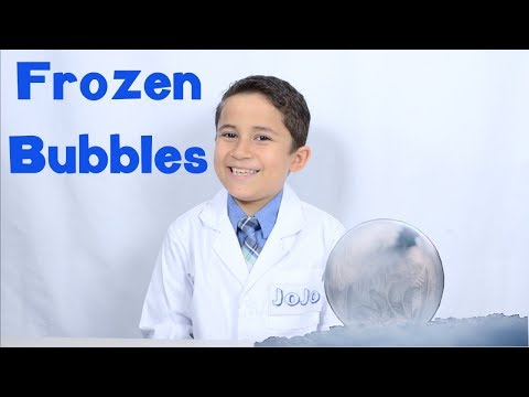 Freezing bubbles? Jojo science show
