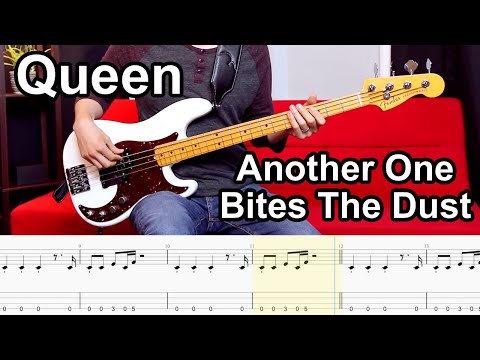 Queen - Another One Bites The Dust // BASS COVER + Play-Along Tabs