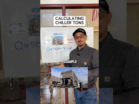 Calculating chiller tonnage