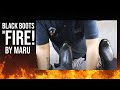 S4E9 black boots on Fire by Maru the premium shoe shiner #mexico  #ASMR #shoeshine #visitashoeshiner