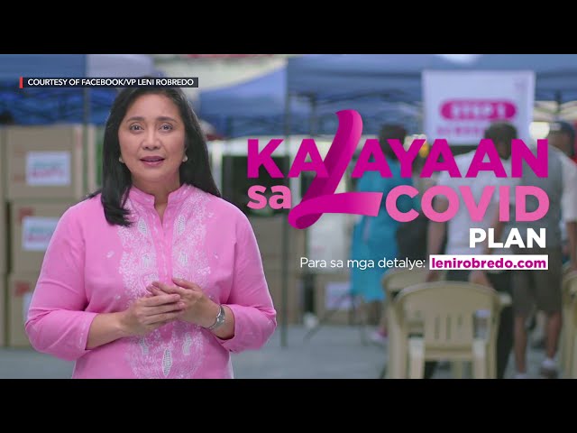 Robredo’s pandemic response plan: Freedom from COVID-19, hunger, lack of education