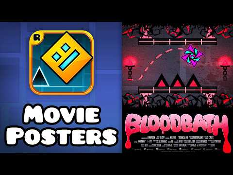 We Made MOVIE POSTERS for Geometry Dash...