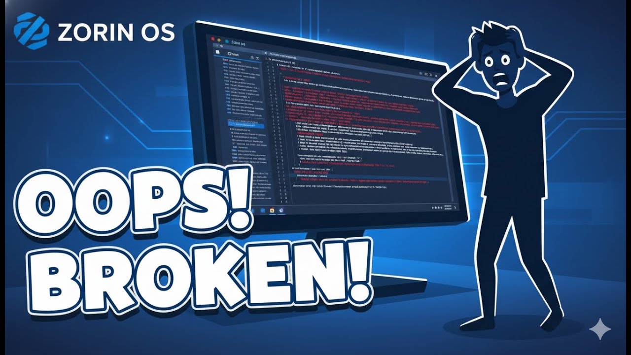 What Happens When Linux Breaks? Fix It Live — Zorin OS 18 Pro Recovery Tutorial