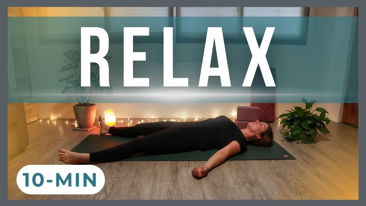 10-Min Guided Relaxation in Corpse / Savasana After Yoga (30-day Bedtime Yin Yoga Challenge) — Yin Yoga class, 10 minutes