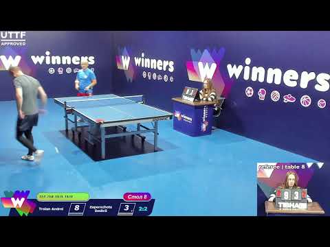 Troian Andrei vs Zaporozhets Dmitrii. WINners CUP Table Tennis 8 23.12.2020 09:15