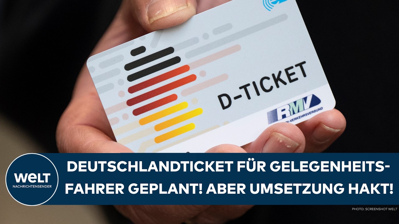 DEUTSCHLANDTICKET: Neues Angebot für Gelegenheitsfahrer geplant! Aber bei der Umsetzung hakt es!