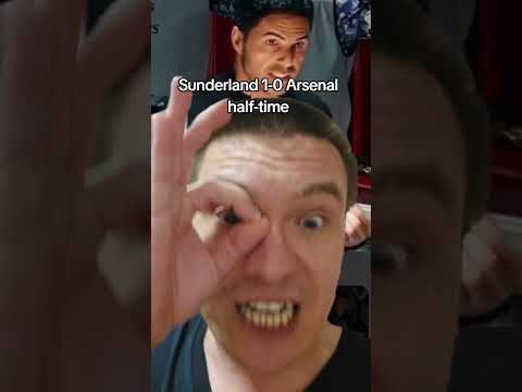 Sunderland vs Arsenal losers half-time #arsenal #soccer #football #premierleague #sunderland
