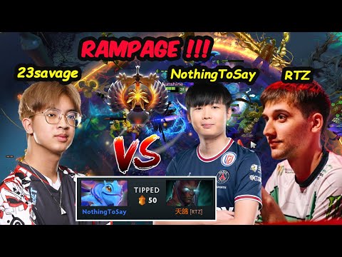 Epic Clash RAMPAGE !!! Talon.23savage vs NothingToSay RTZ | Top Ranked Dota 2 Showdown