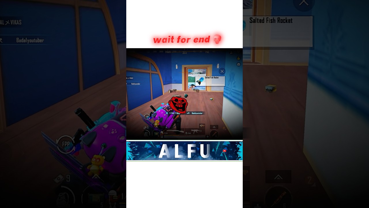 Wait for end 💀!! #shortvideo #youtubeshorts #pubg #freestyle