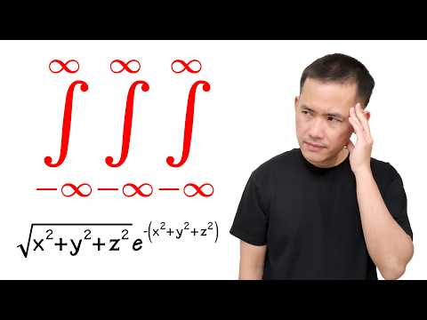 My first triple improper integral via spherical coordinates
