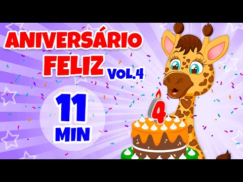 Aniversário Feliz Vol. 4 - Giramille 11 min | Desenho Animado Musical