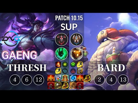 DFM Gaeng Thresh vs Bard Sup - KR Patch 10.15