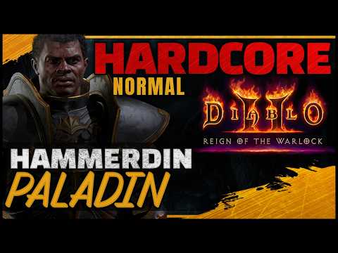 [Normal] HARDCORE Hammerdin Paladin Guided Playthrough | Diablo 2 RotW