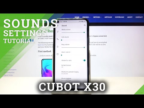 Manage Touch Tones - CUBOT X30 & Sounds Customization