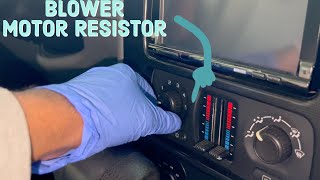 How to Install Blower Motor Resistor on a GMC Envoy (Manual Climate Control)