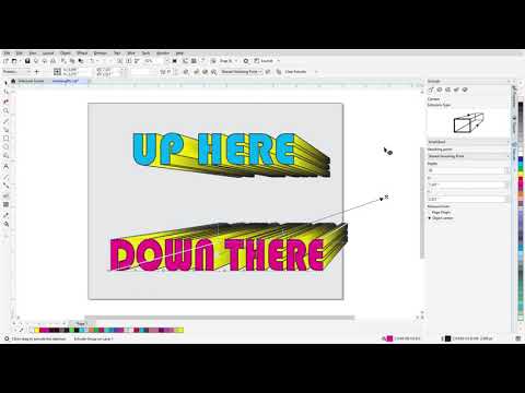 The Extrude Tool in CorelDRAW