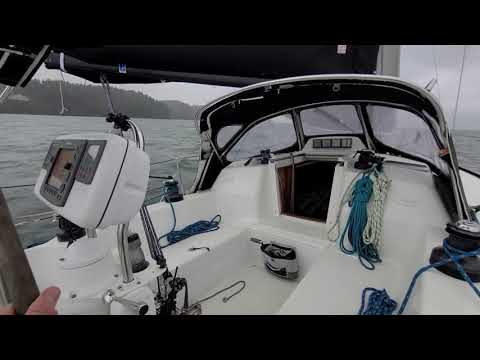 Sailing a C&C 110 to Maple Bay in 15-20 knots