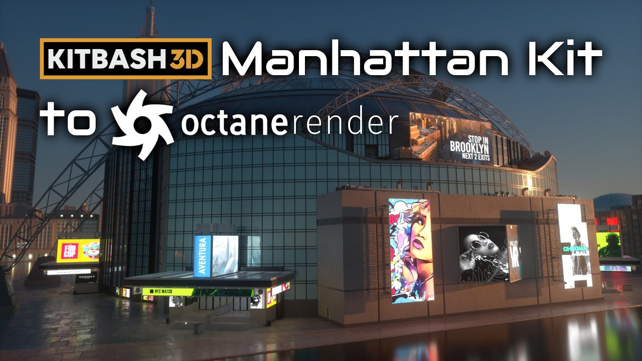 KitBash3D Manhattan to Octane | Blender 3D Octane Render Tutorial