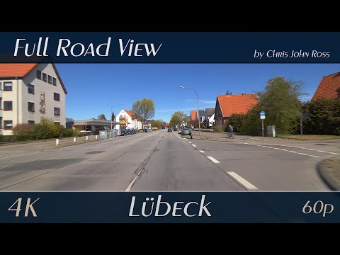 Lübeck, Germany: St. Jürgen - Ratzeburger Allee - 4K (2160p/60p) Ultra HD