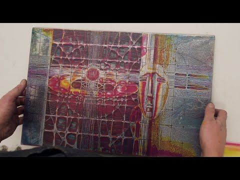 Krishna Reddy Viscosity Printing Demonstration: Printing Clown Dissolving